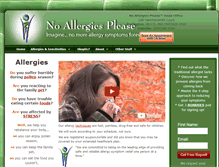 Tablet Screenshot of noallergiesplease.com